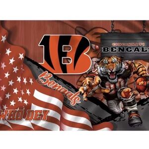 Cincinnati Bengals Football Flag 3x5 Feet Grommets Fast Same Day Shipping